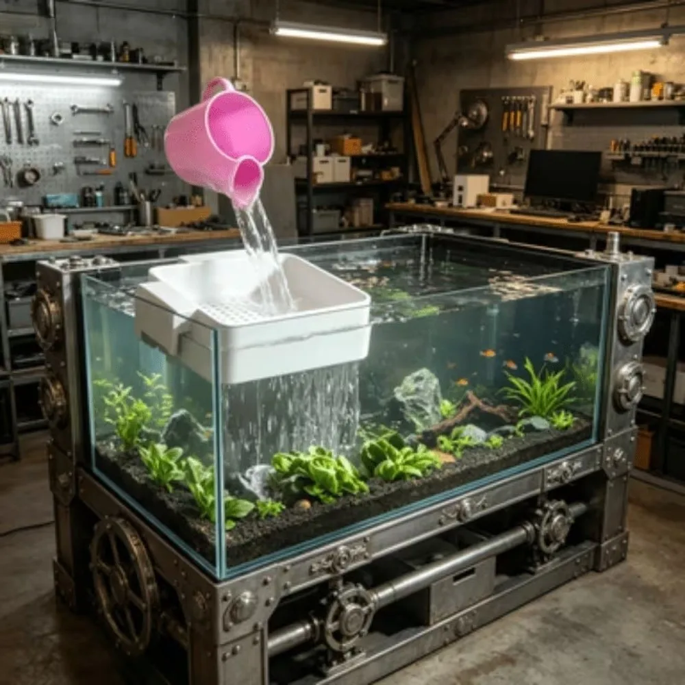 Plastic Aquarium Water Flow Diffuser Flow Softening Square Perforated Fish Tank Water Change Plate Anti-Splash Bracket