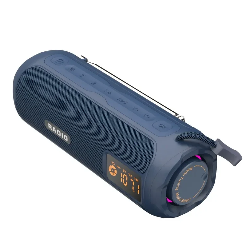 Multi-function Radio Portable Wireless Bluetooth Speaker with Display Screen Rechargeable Outdoor TF Card USB HIFI Soundbox