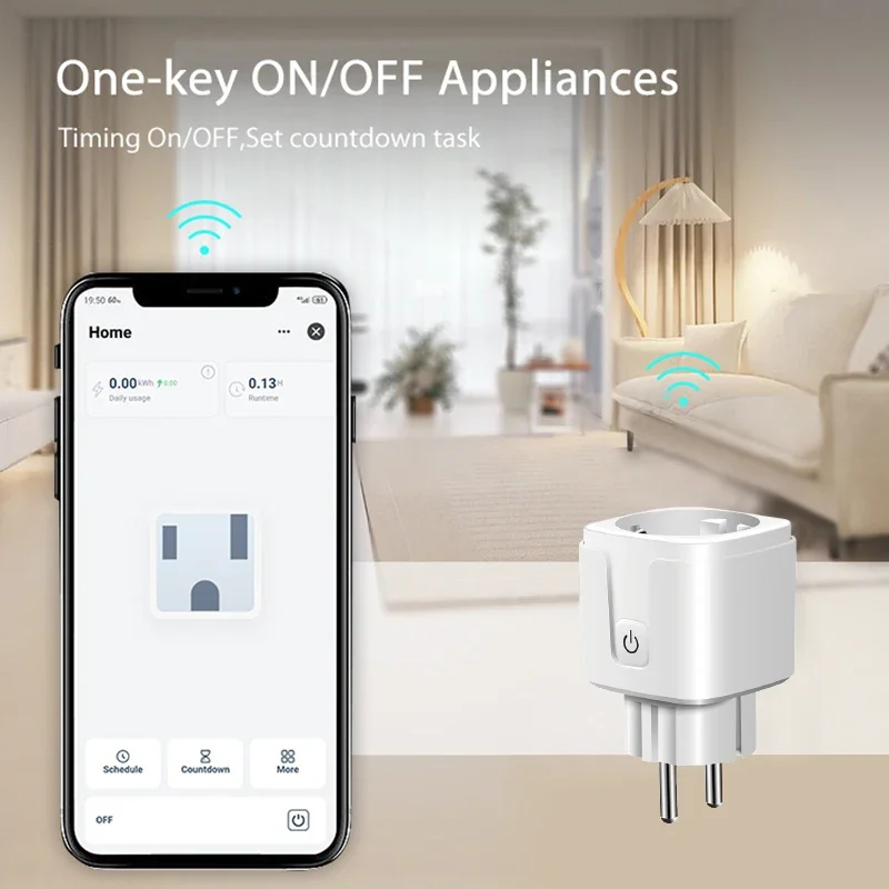 Metter Smart EU 16A Модуль питания Мини - интеллектуальный разъем Управление голосом и Homekit SmartThings Alexa Домашняя страница Google