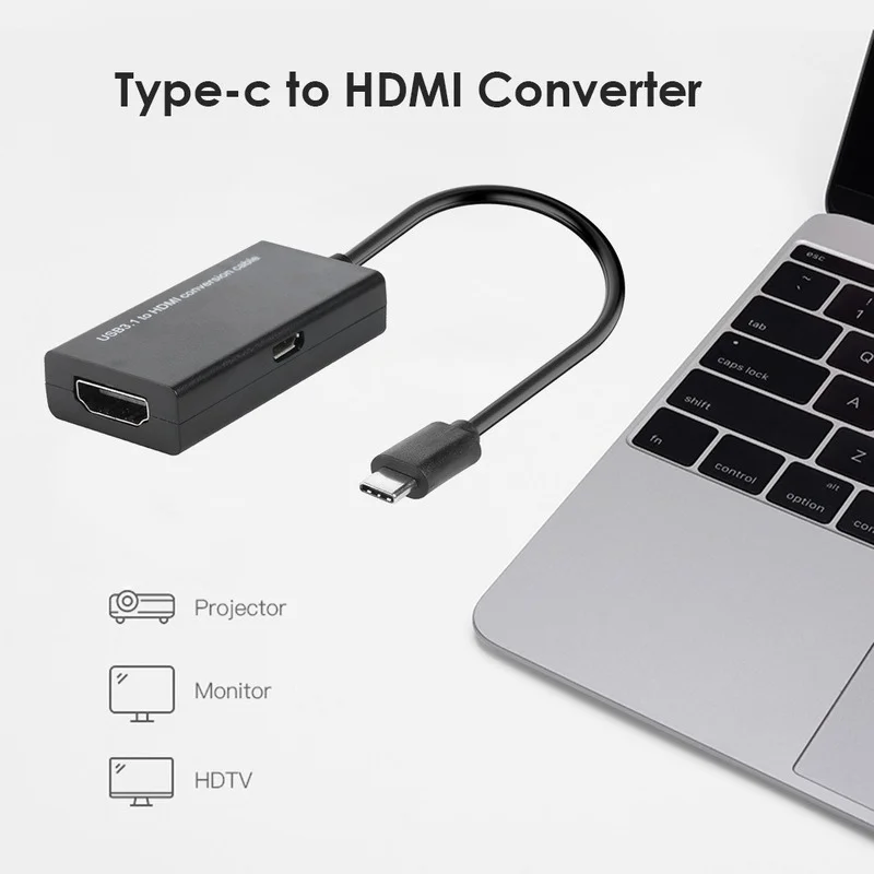 Convertitore adattatore femmina da USB 3.1 tipo C a HDMI compatibile per convertitore adattatore da USB-C a HDTV per Tablet cellulare Android MHL