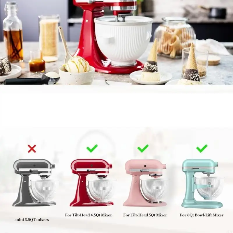 J6PE Universal Ice Cream Maker Replacement Part Enhanced Air Incorporation Technology