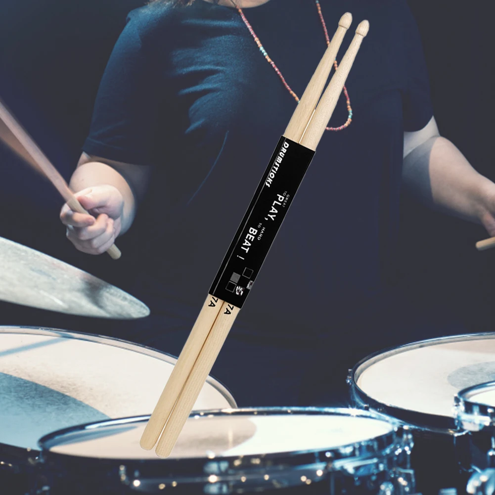 

12 пар профессиональных барабанных палочек 7A/5A из кленового дерева с удобной рукояткой для начинающих, комплект для музыкальных инструментов