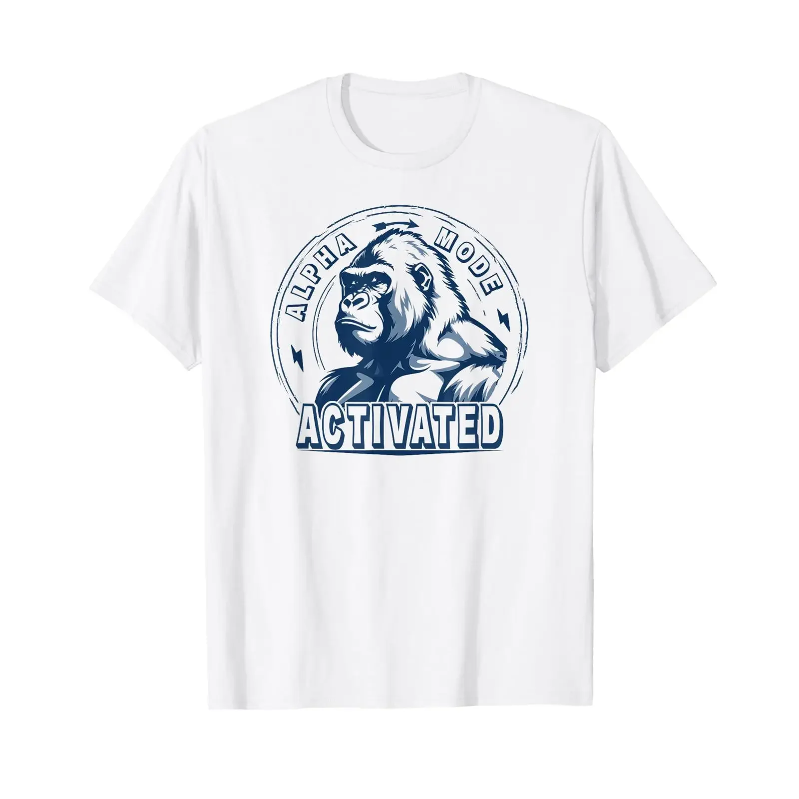 Silverback Gorilla Face Angry Growling Scary Jungle King T Shirt vintage Washed Top For Everyday Wear Soft Comfortable homme