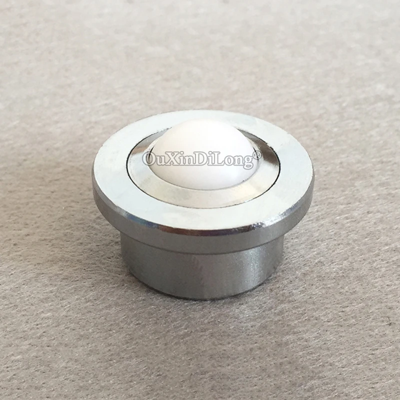 10PCS Bearing Steel/Nylon Ball Universal Ball Bearing Transfer Unit Conveyor Rollers Casters Bull's Eye Wheels Loading 40KG/PCS
