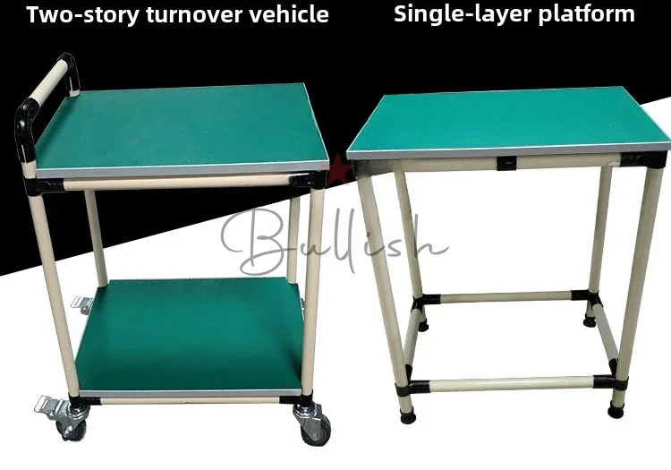 Lean tube rack turnover truck Multi-layer material rack Tool truck Aging rack Work truck