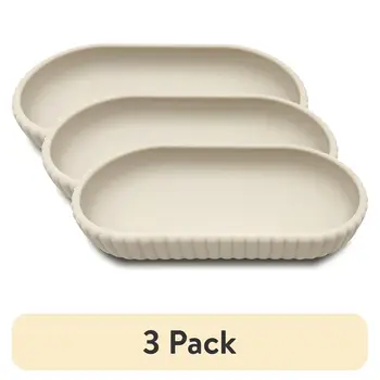 橡膠塑膠配件托盤,附紋理收納整理架,浴室肥皂牙刷首飾化妝品收納盒,時尚耐用設計 10 最佳銷售 可愛的托盤 - №3