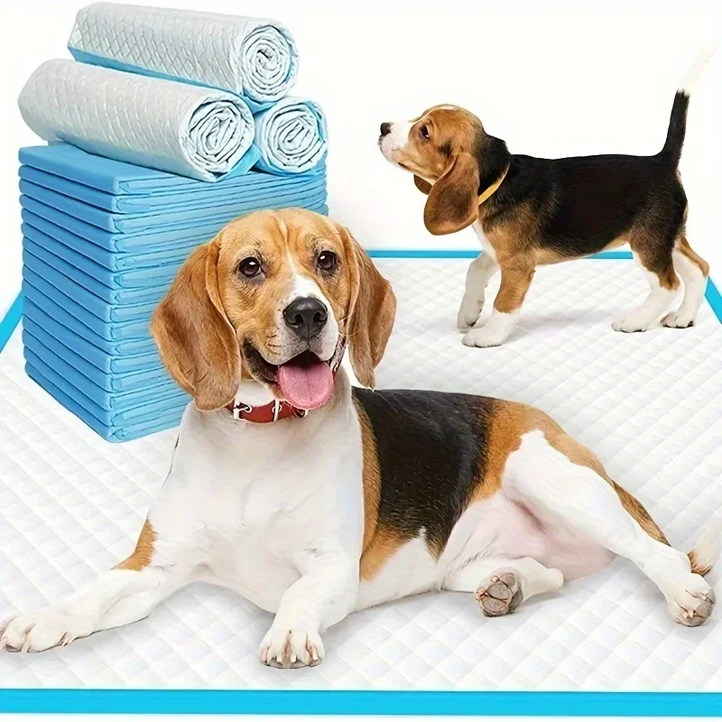 40/50/100/200pcs Absorbent And Deodorizing Disposable Pet Diapers For Dog Training And Pee Pads