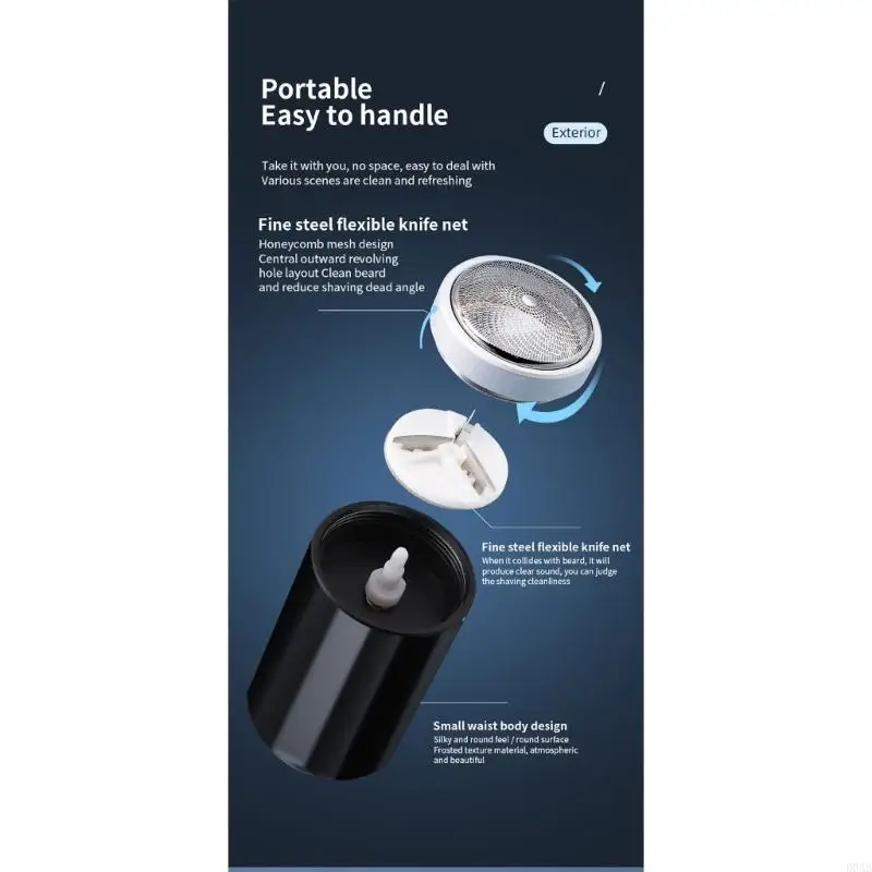 D0AB Rechargeable Mini Beard Trimmer Men Electric สำหรับ Professional Beard Trimme