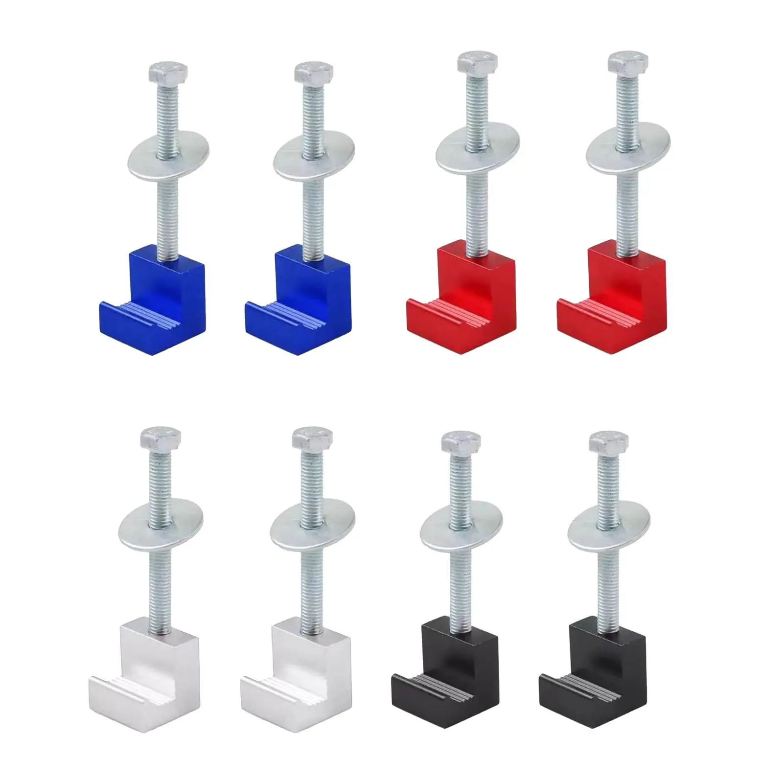Universal Pickup Truck J Hook Crossover Toolbox Mounting Set Heavy Duty Metal Tie Downs for Truck Tools