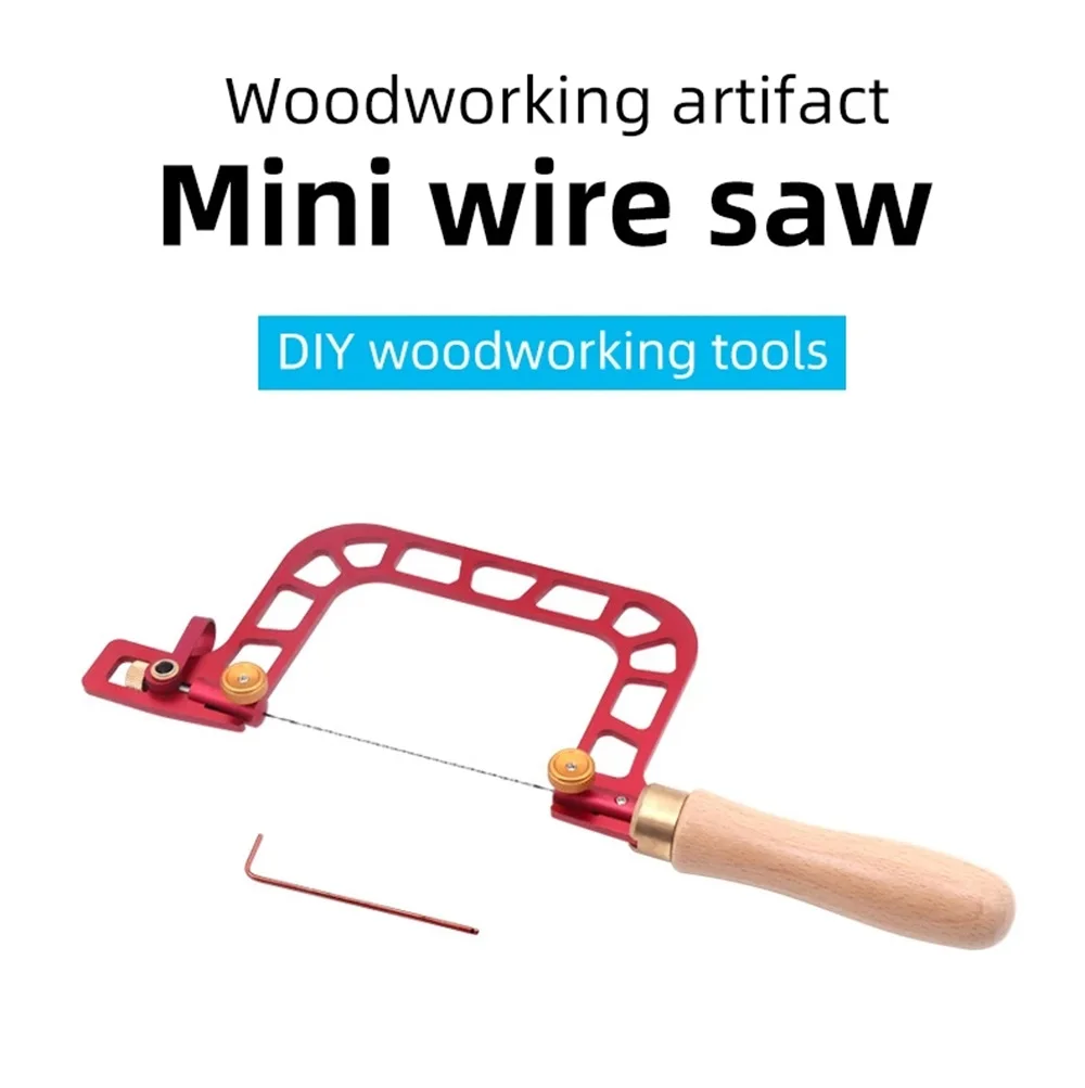 Mini Saw Handmade Wire Saw Pull Saw Hand Pull Saw Multifunctional Curve Sawdiy Woodworking Tools Wire Saw Red