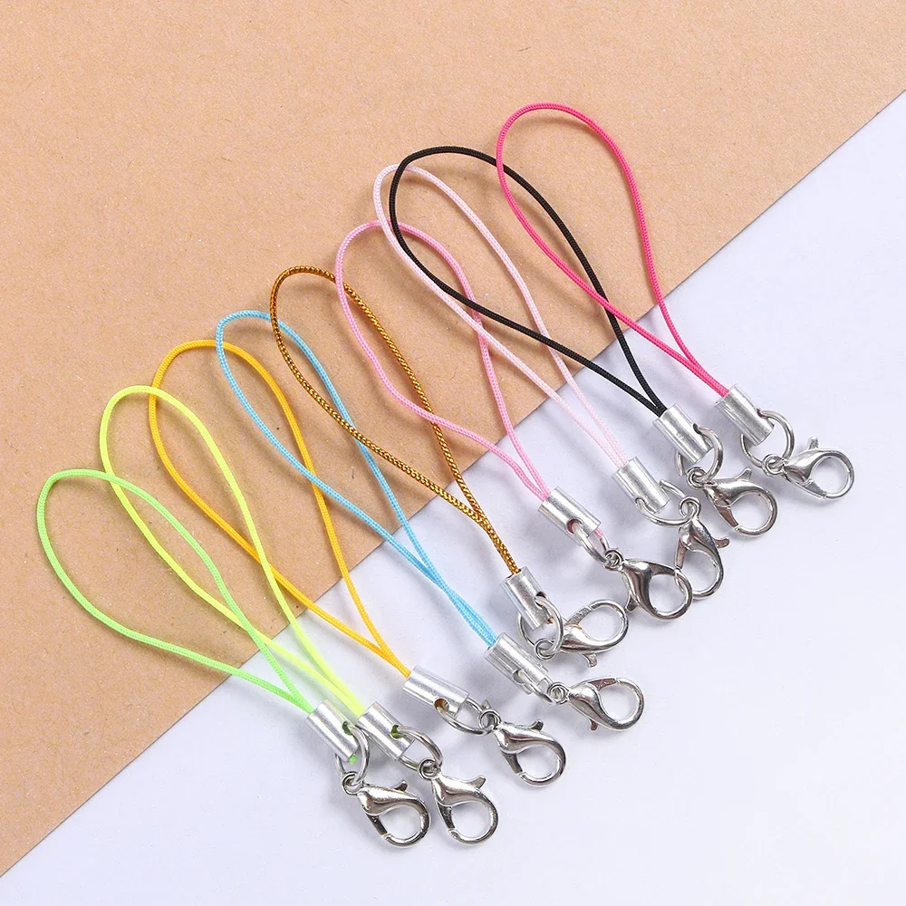 Clips Mobile Phone Strap Key Holder Keychains Hooks Phone Lanyard String Phone Lanyard Lanyard Lariat Cords Lobster Clasp Rope