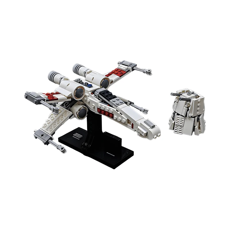 NEW 515PCS MOC Starship with the Turbo Laser Turret X-Wing Starfighter Building Blocks DIY Assembly Bricks Model Toys Gifts