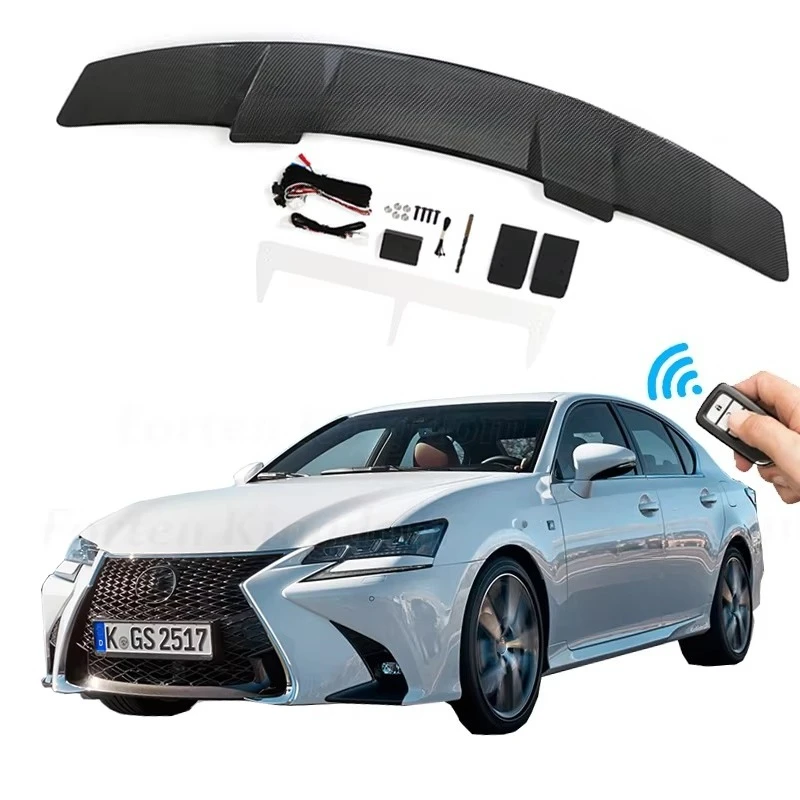 

Automatically Universal Rear Carbon Fiber Electric Spoiler forGS300 Auto Exterior Trunk Tail Boot Lid Wing Car Spoilerscustom