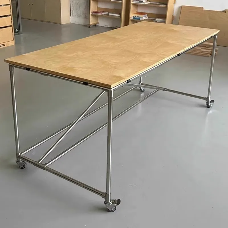 Simple modern birch ocean board home computer desk retro desk writing desk