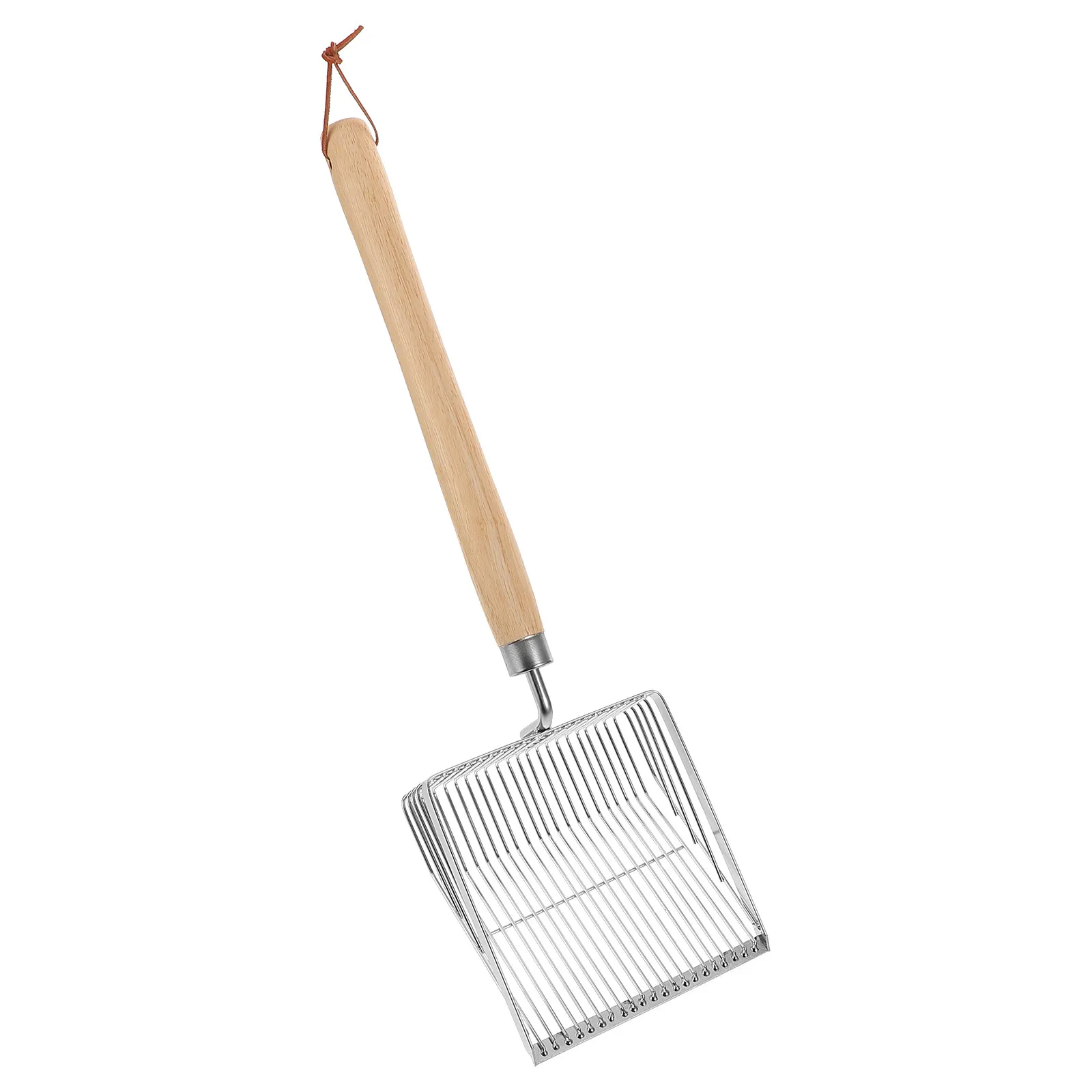stainless-steel-beach-sand-sifter-shovel-with-ergonomic-wooden-handle-for-shell-collecting-sand-filtering-and-kids-beach-digging
