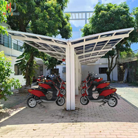 Customized Aluminum garden gazebo carport 2 car exterior tent 6x6 outdoor metal canopy Y type polycarbonate shed garage Parking