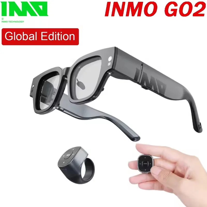 

Новинка 2023 года, умные очки INMO GO2 Translation AR, перевод в реальном времени, 40-язычные беспроводные очки для речи, подсказки для путешествий