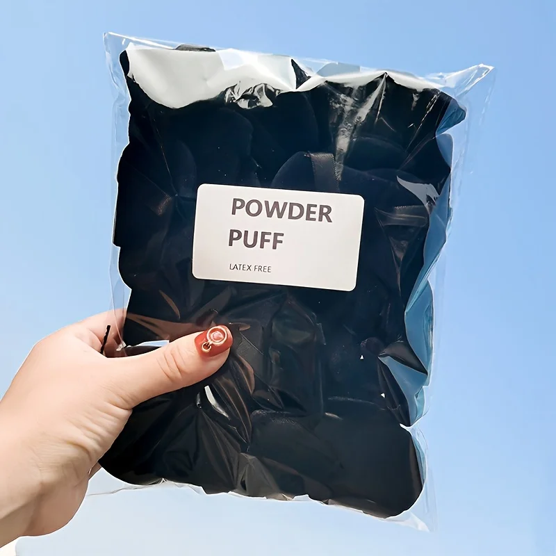 60 قطعة من منتفخة البودرة المثلثة المخملية الصغيرة، خلاط مكياج ناعم للغاية للمحيط والعينين والحواف، مجموعة إسفنجة مزج كريم الأساس، #4