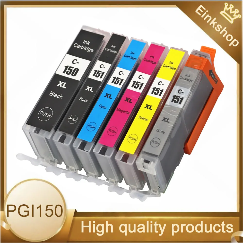 

PGI150 CLI151 Совместимый картридж PGI 150 CLI 151 для принтера Canon PIXMA MG7510 IP7210 iP8710 MX721 Ix6810