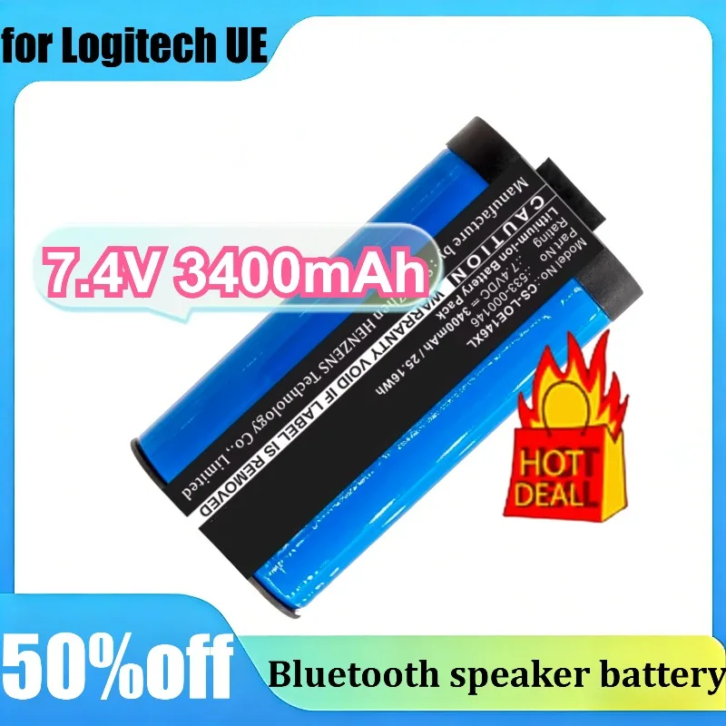 

New for Logitech UE MegaBoom S-00147 533-000138 533-000116 533-000146 7.4V 3400mAh Bluetooth Audio Battery