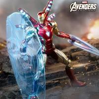 ZD Genuine Marvel Ironman MK85 Articulated 16cm Action Figures Toys with LED