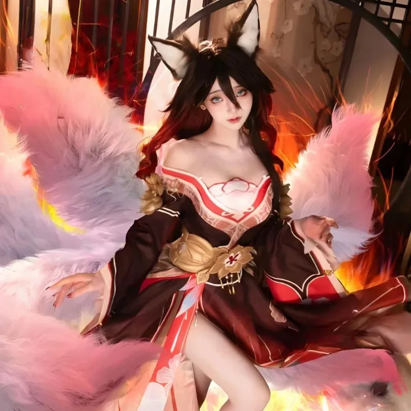 أزياء هونكاي ستار رايل تينغيون فوغ التأثيرية مجموعة كاملة من الملابس والإكسسوارات المزخرفة ملابس حفلات الكرنفال الأنيمي للنساء