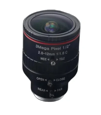 New Lens  Cctv Lens 3MP 2.8-12mm Manual Iris  1/2