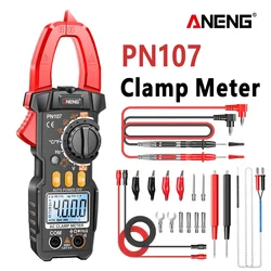 ANENG PN107 Digital Clamp Meter 600A AC Voltmeter Ammeter NCV Diode with Temperature Frequency Professional Tool Current Tester