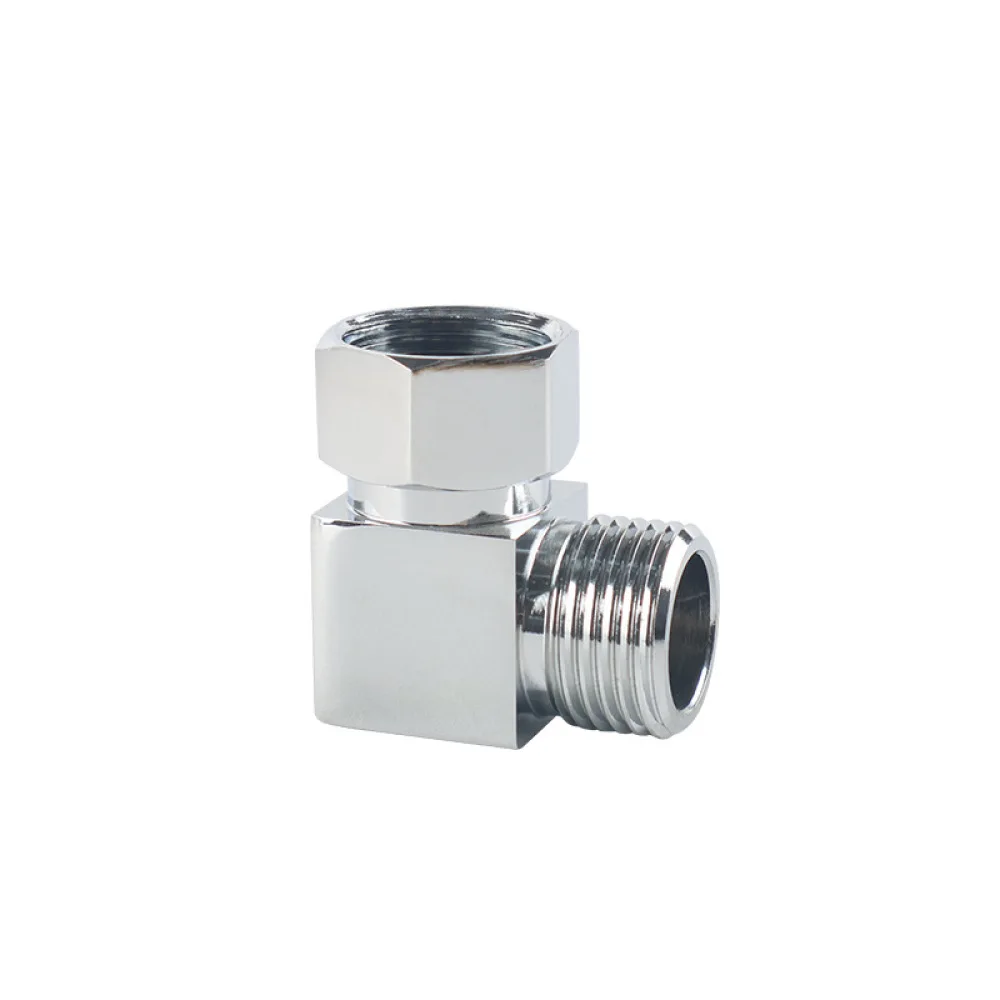 Solid Copper Angle Valve Connector Multifunctional Tee Diverter Adapter High Pressure Resistant Plumbing Accessory
