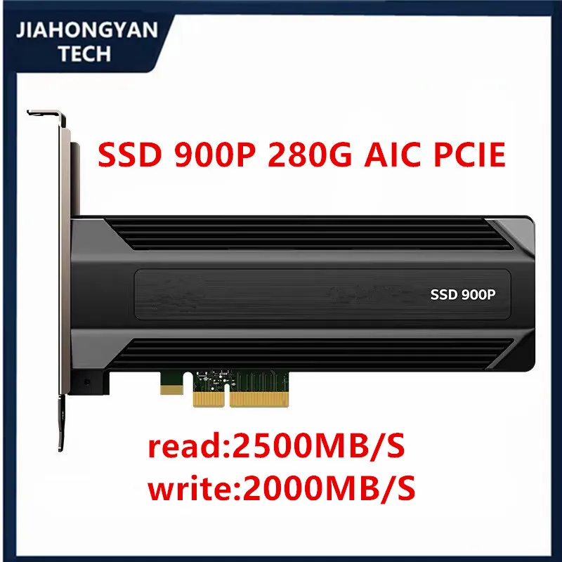 Original For Inter Optane 900p 280G PCI-E AIC HHHL Plug-in NVME solid State SSD NEW SSDPED1D280GGAX1