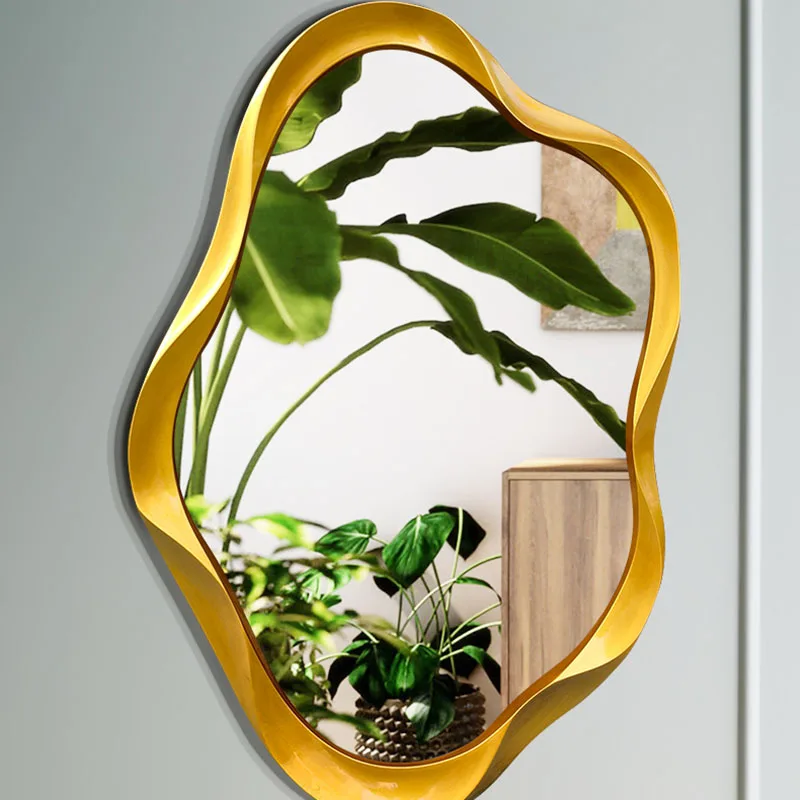 Cosmetic Aesthetic Decorative Mirrors Irregular Nordic Jeweler Luxury Vintage Mirrors For Room Samll Espejo Wall Decor PX50DC