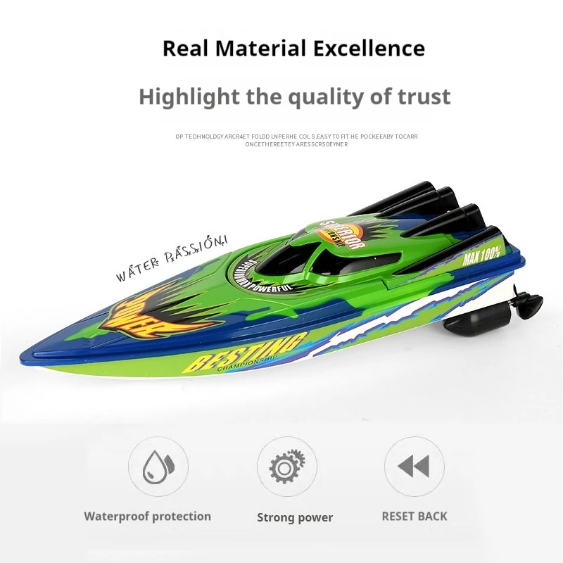 Barco com controle remoto lancha barco a remo barco de brinquedo elétrico à prova d'água de alta velocidade modelo c202 para barco de brincar aquático presentes para crianças