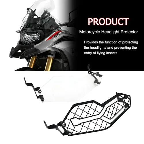 Imagen 2 del producto Para BMW F850GS F850 F750 GS F750GS F 750 GS 2018-2023 2022 Protector de faro de motocicleta cubierta de parrilla Protector de aluminio CNC