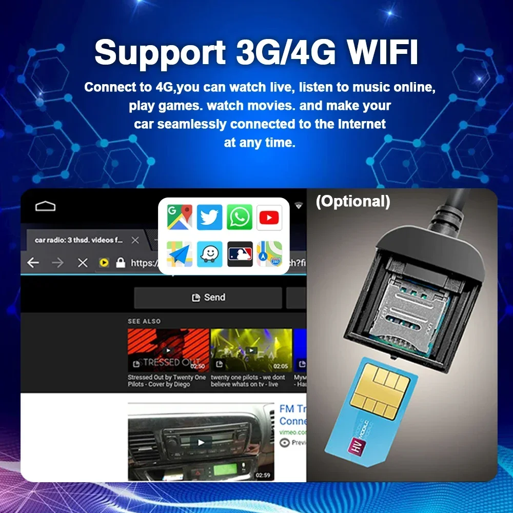 8G 256GB Car Radio Android 14 Navigation Stereo GPS Bluetooth RDS Carplay Multimedia Player For Hyundai i30 Elantra GT 2011-2017