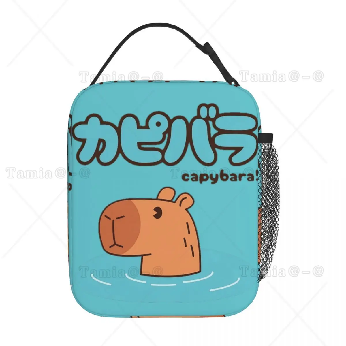 Funny Capybara Thermal Insulated Lunch Bag for Work Gift For Animal Lover Portable Bento Box Men Women Thermal Cooler Lunch Box