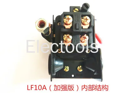 Imagem -04 - Interruptor de Pressão da Bomba 220v380v do Compressor de ar da Força Lf101h de Lefoo Personalizado Controlador de Pressão do Interruptor de Pressão do ar