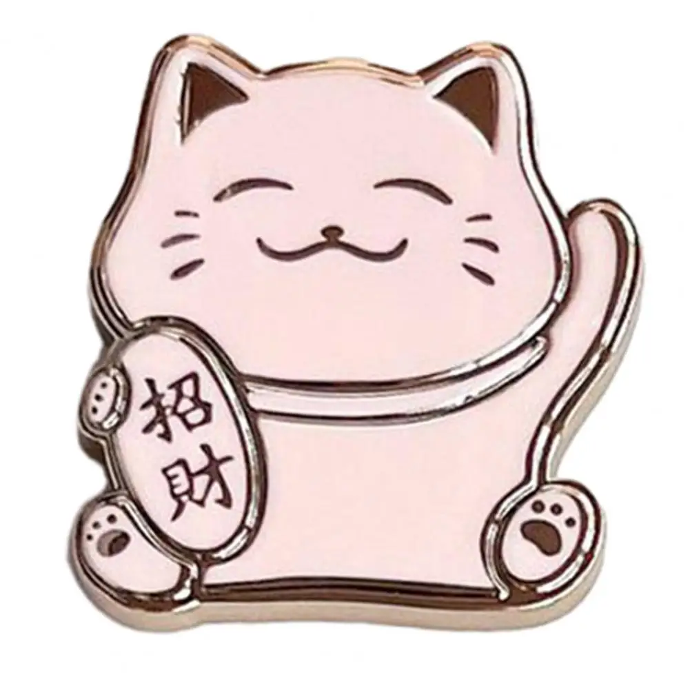 Back Mount Phone Stand Mobile Phone Holder Lucky Cat Shape Foldable Cell Phone Stand Universal Candy Color Holder for Desk