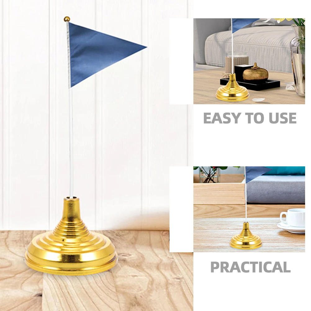 

30 Pcs Flagpole Base Desk Stand Home Table Mini Stands Small Holder Flags with Plastic Pp for Decoration Work