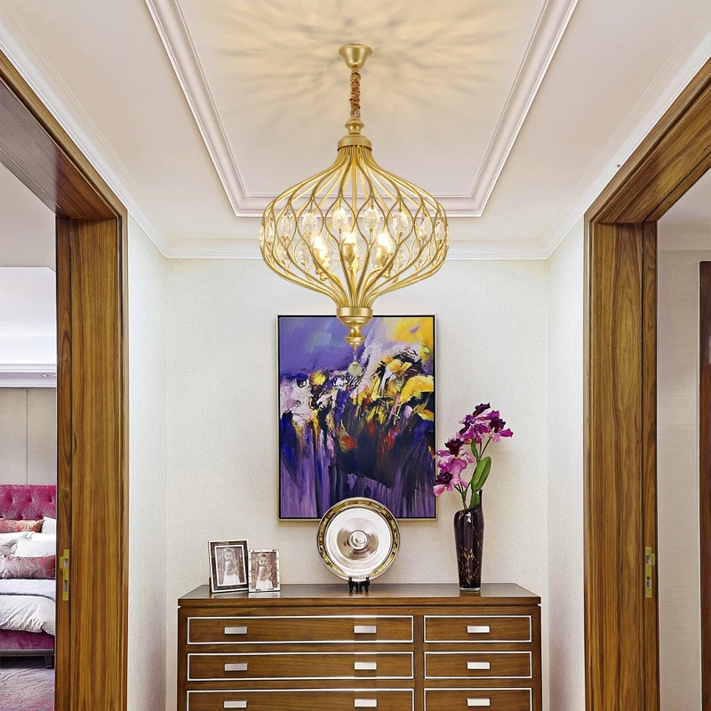 Modern Crystal Chandelier Lighting For Kitchen Bedroom Art Deco E14 LED Chandeliers Ceiling Lustre Cristal Light Fixtures
