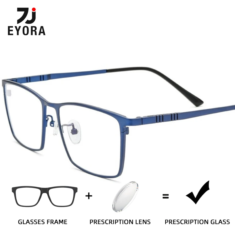 

EYORA Ultralight Pure Titanium Business Reading Glasses Myopia Eyewear Hyperopia Anti Blue Ray Progressive Photochromic Eyewear
