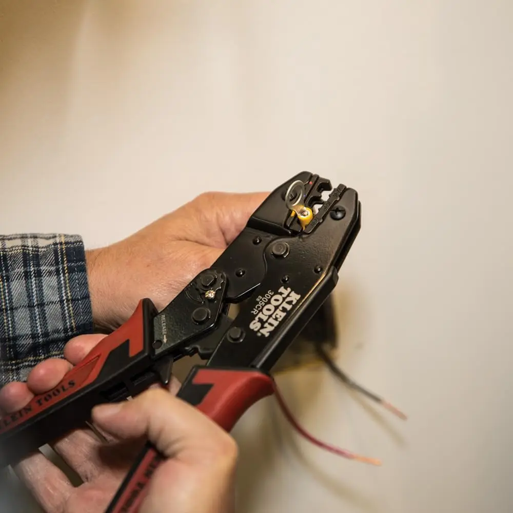 Automatic Wire Stripper & Ratcheting Crimper Tool Kit, 2-Piece Electrical Tool for Easy Wiring