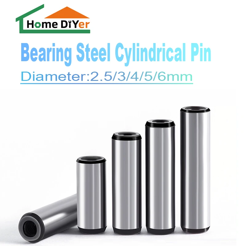 

M2.5M3M4M5M6 Hardened 45 # Steel Quenched Single Head Internal Thread Cylindrical Pin Positioning Tapping Pin Length 10-120mm