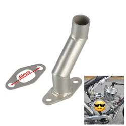 Bike 40mm Offset Long Intake Manifold W/Gasket For 49cc 60cc 66cc 80cc Motorized Bicycle Carburetor Parts