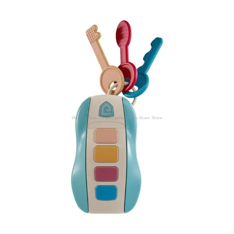 Realistisch auto -sleutelspeelgoed met muziekgeluidseffecten baby vroege leeronderwijs speelgoed