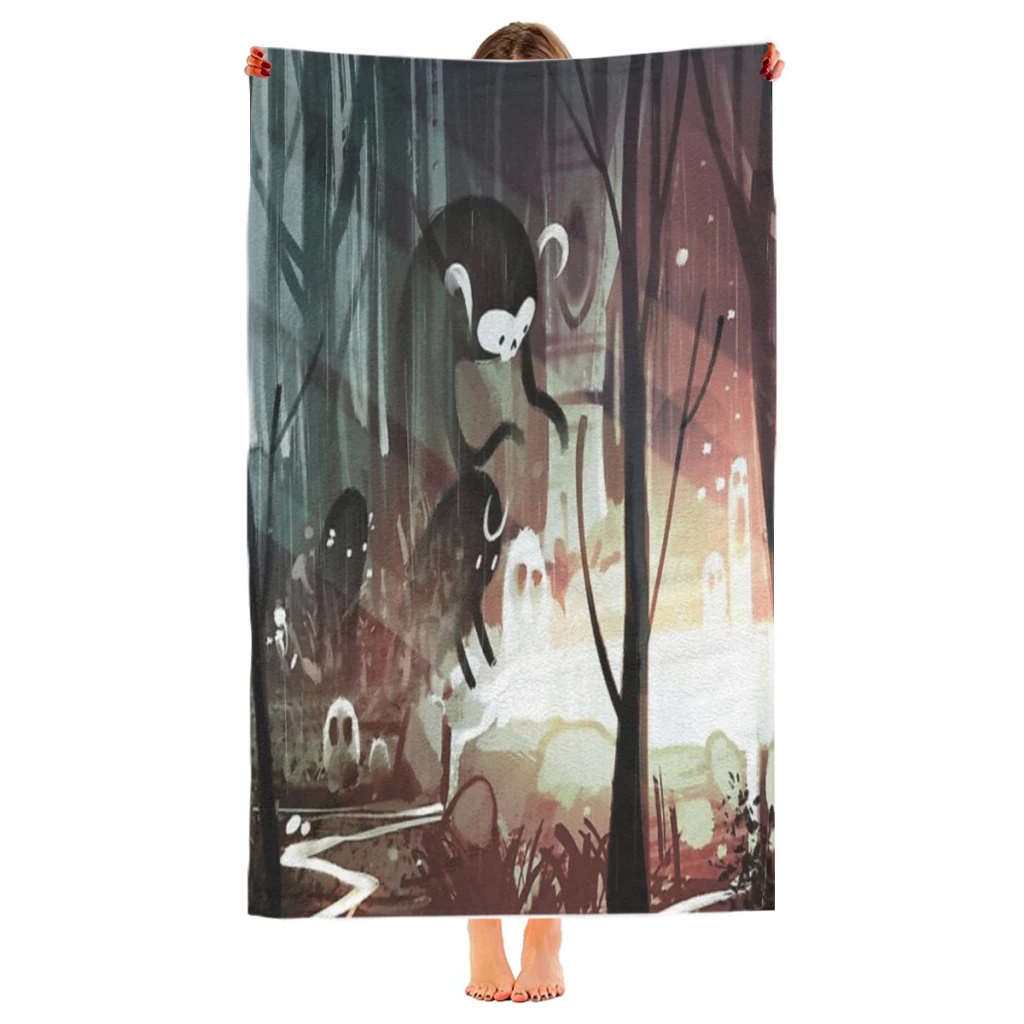 The Gathering Beach Towel  Poncho Bathing Towels Cover-ups Quick Dry Sand Free Yoga Spa Gym Pool