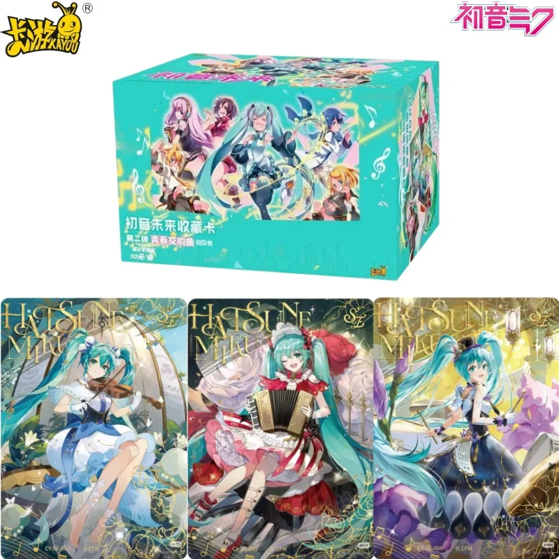 kayou-genuine-hatsune-miku-card-chujianbao2nd-cartoon-animation-comic-movie-periphery-collect-card-toy-for-children-holiday-gift