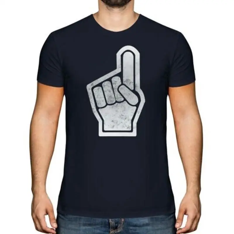 Schaum Finger Estampado desgastado Herren Diseño retro Top Fußball Geschenk