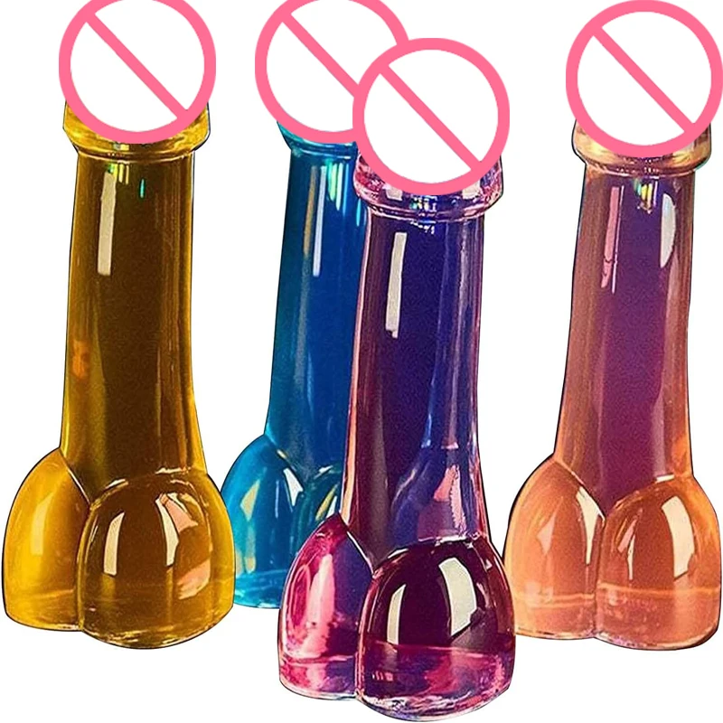 

Penis Shot Glasses of Wine Hen Party Night Team Bride Dicky Cocktail Willy Shot Glass Mugs Nude Straws Bar Bridal Bachelorette