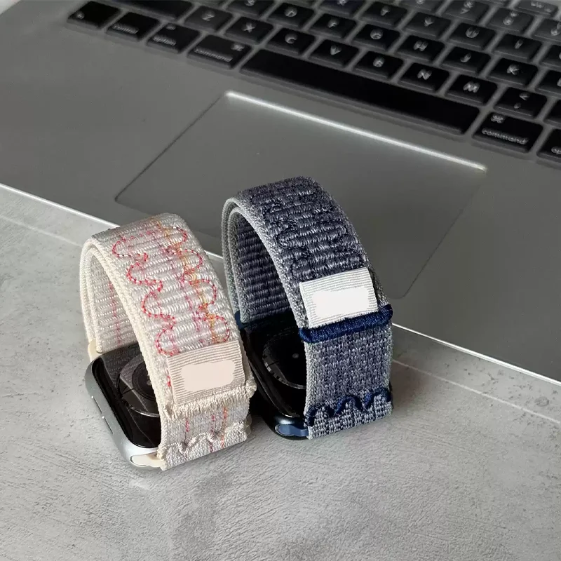 Nylon Sport Strap for Apple Watch Band 49mm for Nike Loop Bracelet iWatch S10 9 8 7 6 5 4 3 se2 Ultra 2 46mm 45mm 44mm 41mm 42mm image 2