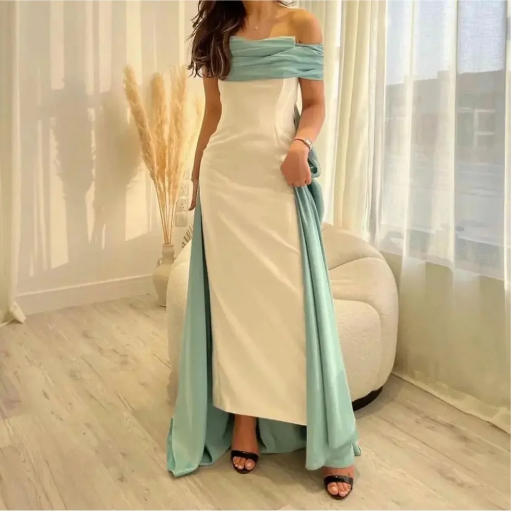 

Muloong Off-the-shoulder Neckline Floor-Length Women Elegant And Pretty Luxury Prom Dress